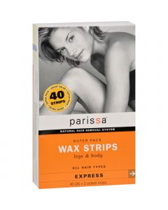 Parissa Wax Strips for Legs and Body - 40 count