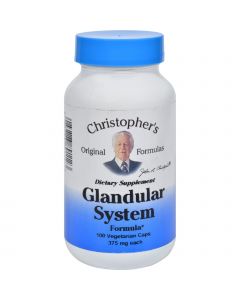 Dr. Christopher's Formulas Dr. Christopher's Glandular System - 440 mg - 100 Vegetarian Capsules