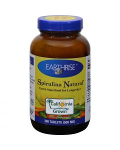Earthrise Spirulina Natural - 500 mg - 360 Tablets