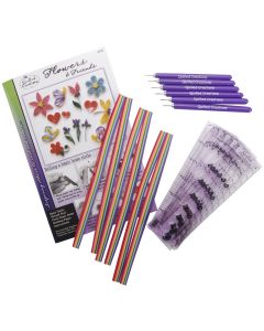 Quilled Creations Quilling Class Pack Kit-Flowers & Friends