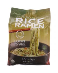 Lotus Foods Ramen - Organic - Jade Pearl Rice - 4 Ramen Cakes - 10 oz - case of 6