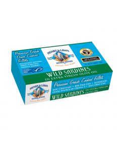 Henry and Lisa's Natural Seafood Wild Sardines In Extra Virgin Olive Oil - Case of 12 - 4.25 oz.