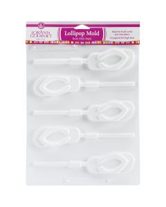 Lorann Oils Lollipop Sheet Mold-Flip-Flop 5 Cavity (1 Design) - Lollipop Sheet Mold-Flip-Flop 5 Cavity (1 Design)