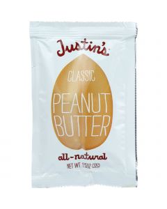 Justin's Nut Butter Justins Nut Butter Peanut Butter - Classic - Squeeze Pack - 1.15 oz - case of 60