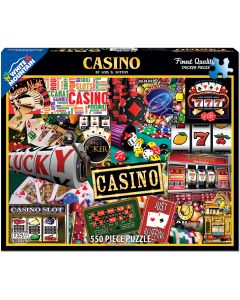 White Mountain Puzzles Jigsaw Puzzle 550 Pieces 18"X24"-Casino