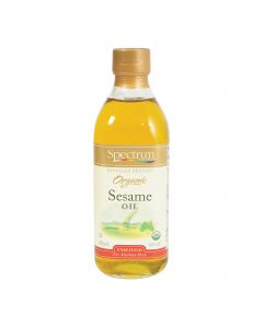 Spectrum Naturals Organic Unrefined Sesame Oil - Case of 12 - 16 Fl oz.