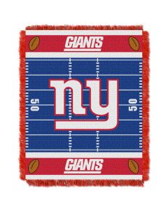 The Northwest Company NY Giants  Baby 36x46 Triple Woven Jacquard Throw - Field Series