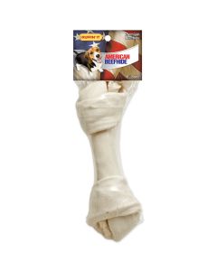 Westminster Pet Products American Beefhide 8-9" Flat Knot Bone 1/Pkg-