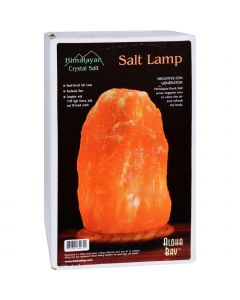 Himalayan Salt Lamp 10 inch Wood Base