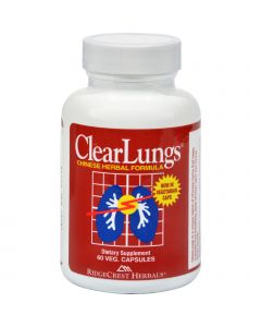 RidgeCrest Herbals ClearLungs - 60 Vegetarian Capsules