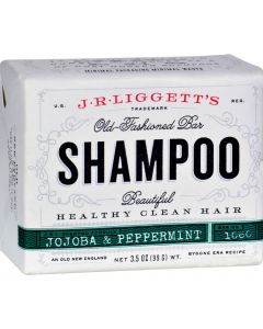 J.R. Liggett's Old-Fashioned Bar Shampoo Jojoba and Peppermint - 3.5 oz