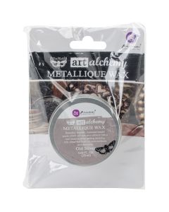 Prima Marketing NEW! Finnabair Art Alchemy Metallique Wax .68 Fluid Ounce-Old Silver