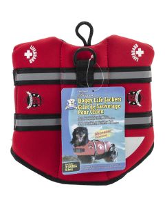 Fido Pet Products Paws Aboard Neoprene Doggy Life Jacket Extra Small-Red