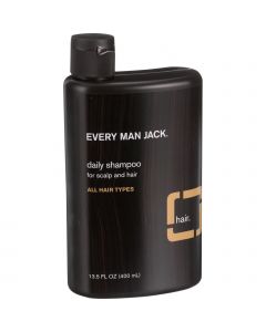 Every Man Jack Daily Shampoo - Scalp and Hair - All Hair Types - Sandalwood - 13.5 oz