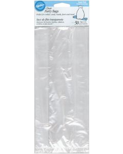 Wilton Party Bags 4"X9.5" 50/Pkg-Clear