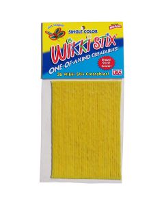Wikki Stix 6" 36/Pkg-Yellow