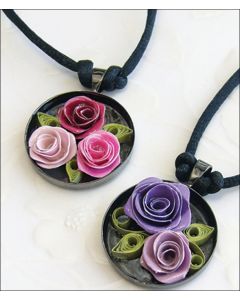 Quilled Creations Quilling Kit-Romantic Roses Necklace