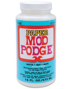 Plaid:Craft Mod Podge Paper Matte Finish-16oz