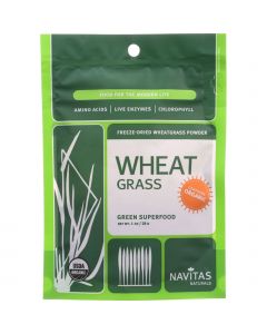 Navitas Naturals Wheat Grass Powder - Organic - 1 oz - case of 6