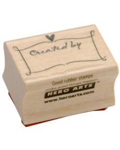 Hero Arts Mounted Rubber Stamp 1.5"X1"-Created By Banner