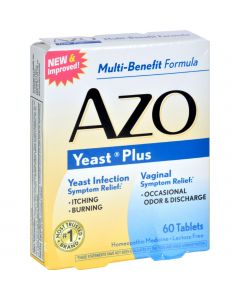 Azo Yeast Plus - 60 Tablets