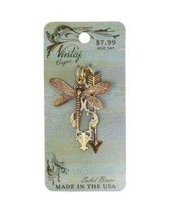 Vintaj Metal Accents-Flying Arrow 38mm To 47.6mm 3/Pkg