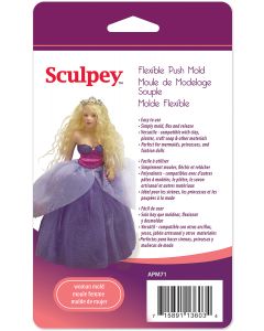 Polyform Sculpey Flexible Push Mold-Woman Doll