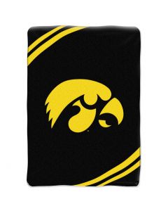 The Northwest Company IOWA  "Force" 60"80" Raschel Throw (College) - IOWA  "Force" 60"80" Raschel Throw (College)