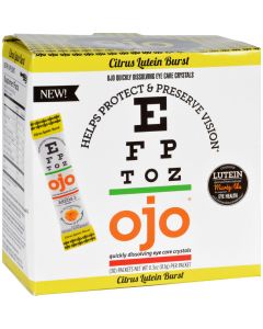 Ojo Eye Care Crystals - Citrus Lutein Burst - 30 Packets