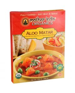 Mother India Organic Aloo Matar - 10.6 oz - Case of 6