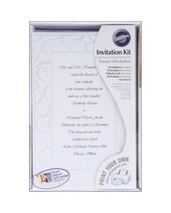 Wilton Invitation Kit Makes 50-Elegant Swirls