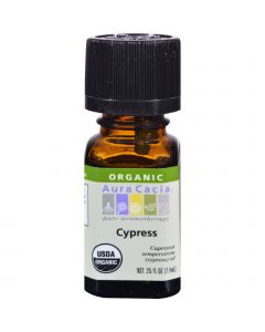 Aura Cacia Organic Essential Oil - Cypress - .25 oz