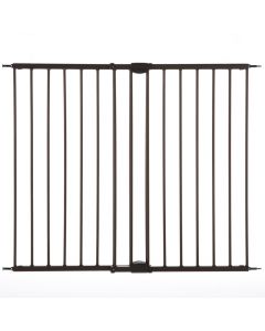 North States Easy Swing and Lock Wall Mounted Pet Gate Matte Bronze 28" - 48"  x 31"