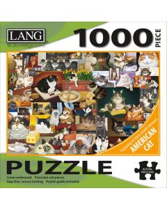 LANG NEW! Jigsaw Puzzle 1000 Pieces 29"X20"-American Cat