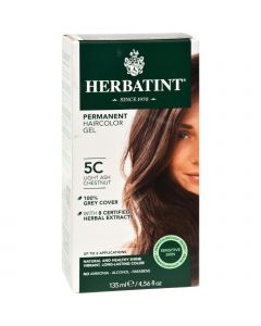 Herbatint Permanent Herbal Haircolour Gel 5C Light Ash Chestnut - 135 ml