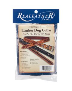 Realeather Crafts Leathercraft Kit-Dog Collar .75"