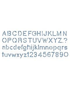 Plaid:Delta Stencil Magic Decorative Stencils-Block Alphabet 5.25"X13"