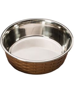 Ethical Pets Soho Basket Weave Dish 15oz-Copper