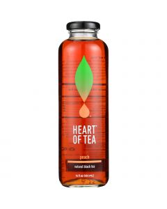 Heart Of Tea Tea - Iced - Natural Black - Peach - 14 oz - case of 12