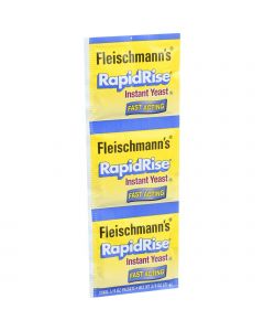 Fleischmann's Classic Yeast - RapidRise - 3 Packets - .75 oz - Case of 20