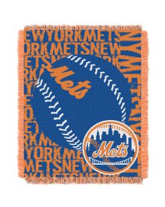 The Northwest Company Mets  48x60 Triple Woven Jacquard Throw - Double Play Series