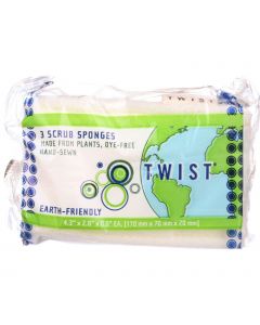 Twist Sponge - Plant-Based - Scrub - 3 pack - case of 8