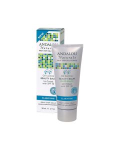 Andalou Naturals Clarifying Oil Control Beauty Balm Un-Tinted with SPF30 - 2 fl oz