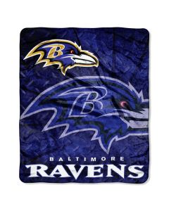 The Northwest Company RAVENS "Roll Out" 50"x60" Raschel Throw (NFL) - RAVENS "Roll Out" 50"x60" Raschel Throw (NFL)