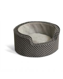 Round Comfy Sleeper Self-Warming Pet Bed - K&H Pet Products Deluxe Ortho Bolster Sleeper Pet Bed Small Green 20" x 16" x 8"