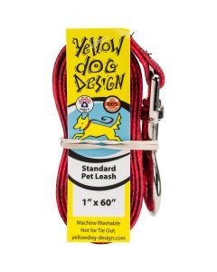 Yellow Dog Design Yellow Dog Lead 1"X60"-Red Kilt