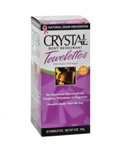 Crystal Essence Crystal Body Deodorant Towelettes - 24 Towelettes