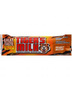 Tigers Milk Bar - Peanut Butter Crunch - Case of 24 - 1.23 oz