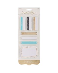 Teresa Collins Studio Gold Journaling Labels 70/Pkg-