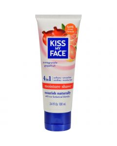 Kiss My Face Moisture Shave Pomegranate Grapefruit - 3.4 fl oz
